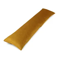 Poduszka do spania bocznego 145 x 40 cm Poduszka do spania z pokrowcem - Poduszka do ciała Poduszka do spania bocznego Poduszka komfortowa dla dorosłych Velvet Mustard