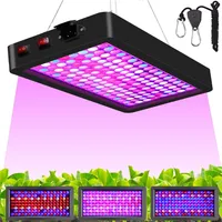 100W 2500lm Pflanzenlampe Led Vollspektrum Zimmerpflanzen UV Grow Lampe Pflanzenlicht für Pflanzen Gemüse Blumen (VEG und BLOOM Doppelschalter)