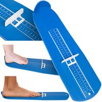 Fußmeßgerät für Kinder und Erwachsene Schuhgrößen 15-48 Blau 16712