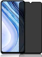 Anti Spy Panzer Folie für Xiaomi Redmi Note 9 Privacy Displayschutzfolie Sichtschutz Glasfolie Schutzglas