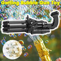 2 Stk Gatling Bubble Machine Automatische Bubble Maker Kinder Outdoor Spielzeug 