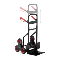 relaxdays Sackkarre Treppensteiger schwarz