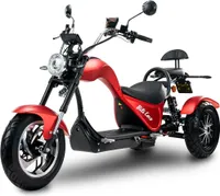 Elektrický skútr BILI COCO COBRA 3RAD tříkolový 2x2000 W, 60V 20Ah lithiová baterie, 45 km/h, červený