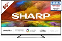 SHARP 65EQ3EA Android TV, 164 cm (65 palcov), 4K Ultra HD, bez rámu