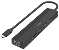 USB-C-Hub, Multiport, 6 Ports, 3x USB-A, USB-C, HDMI™, LAN/Ethernet (00200144)