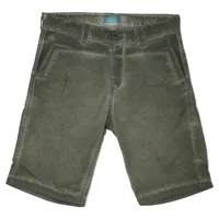21109A Khujo, Calvin,  kurze Jeans Shorts Bermudas, Gabardine Stretch, armeegrün oil, W 28