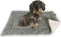 FLUFFINO Hundedecke Gr. S 73x45 cm Flauschig weich waschbar Hundematte WildKunstleder erhöhte Rutschfestigkeit Hundekissen große kleine Hunde Katzen