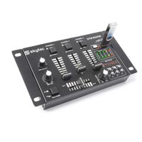 SkyTec STM-3020B 6-Kanal-Mixer mit USB / MP3 - Schwarz