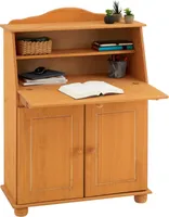Sekretär Schreibtisch Landhausstil Kommode Klappensekretär Schreibkommode DAVID COLMAR gebeizt/gewachst