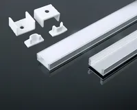 2m Aluprofile Alu Schiene Leiste Profil LED Kanal Deckenanbringung für LED Strip Profil mit Milchglas Abdeckung Profil A