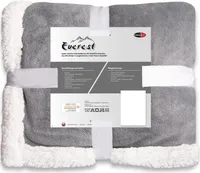 Everest XXL Kuscheldecke 200x220 silber Polyester  220g/m²