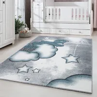Carpetsale24 Kinderzimmer Teppich, Kinderteppich, Jungen Teppich Trendmuster Rechteckig und Rund Weich Grösse 80x150 cm