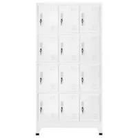 vidaXL Schließfachschrank mit 12 Fächern 90x45x180 cm