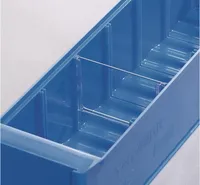 Priečka pre policový box š. 183 mm Styrolux transparentná