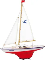 Model żaglówki Windy 35 x 42 cm biały / czerwony