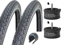 2x Pannensicherer Fahrradreifen 28" Zoll 47-622 Daintree Reflex Reifen inkl. AV Schläuche