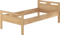 Massivholzbett Seniorenbett Buche natur 90x200 Einzelbett Hohes Bett Zubehör wählbar V-60.74-09 ohne Zubehör
