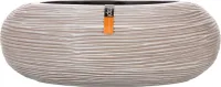 Capi Europe Schale rund Rib Anthracite & Ivory - 33x11 - Elfenbein