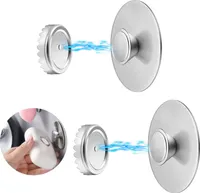 2x Magnetischer Seifenhalter ohne Bohren, frei hängender Seifenhalter aus Edelstahl für Waschbecken, Dusche und Badewanne (Silber)