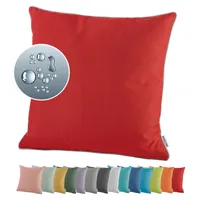 heimtexland ® OUTDOOR Lounge Dekokissen LOTUS EFFEKT 45x45 Garten Kissen Outdoorkissen Typ551 Rot