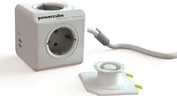 Dr. Bott Allocacoc PowerCube DuoUSB Extended, 4x Verteiler, 230V Schuko, 18546