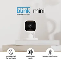Blink Mini 2-Kamera-System Full-HD, W-LAN, Indoor, Nachtsicht, 2-Wege Audio
