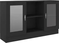 vidaXL Gablota czarna 120x30,5x70 cm materiał drewnopochodny