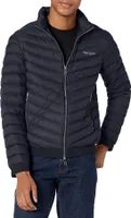 Armani Exchange Logo Daunenjacke, Blau XL
