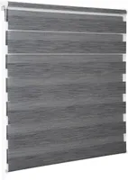 Doppelrollo Klemmfix ohne Bohren für Fenster in Marmor Grau : 60x150 cm Größe: 60x150 cm
