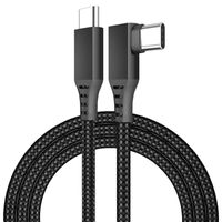 MMOBIEL VR Link Kabel USB-C zu USB-C - 90 Grad Typ-C Nylon Geflochtenes Kabel - 5m