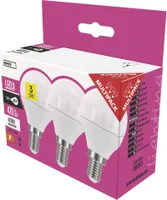 EMOS LED žárovka Classic Mini Globe / E14 / 5 W (40 W) / 470 lm / neutrální bílá, ZQ1221.3
