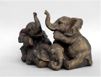 Dekofiguren aus Keramik Elefanten Familie