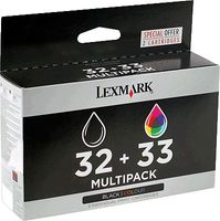Lexmark 32+33 / 80D2951 Tinten Multipack schwarz, color