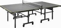 JOOLA Tischtennisplatte Inside J18 Tischtennistisch Indoor klappbares Untergestell – Inklusive Netz, Grau, 274 x 152,5 x 76 cm