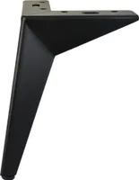 4x Schrankfuß Möbelfüße – Stahl, Schwarz Matt, 19 cm Höhe, Stabil & Modern