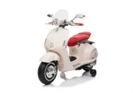 Vespa elektrický skútr od 3 let elektrické vozidlo dětské vozidlo skútr bílý