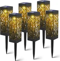 Speed 6x LED Solarleuchte ABS Gartenlampe Nacht-Beleuchtung Solarlampe Wasserdicht
