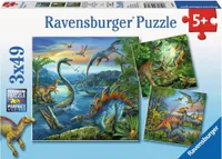Ravensburger Dětské puzzle - 09317 Fascination Dinosaurs - Puzzle pro děti od 5 let, 3x49 dílků