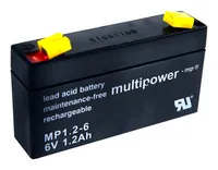 Multipower - MP1.2-6 - 6 Volt 1,2 Ah Pb