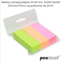 Samolepicí bločky 25x76mm 3x200K