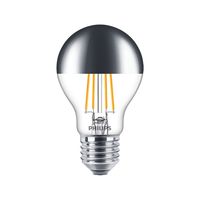 Philips LED Lampe ersetzt 50W, E27 Standardform A60, Kopfspiegel, warmweiß, 650 Lumen, dimmbar, 1er Pack