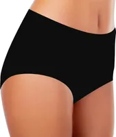 TEXEMP 6er Pack Damen Slips Baumwolle Slip Schlüpfer Höschen Unterhosen | B131 - Schwarz - 36/38 - 6 Stück