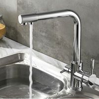 3 Wege Küchenarmatur Wasserhahn mit Osmoseanlage Wasserfilter Trinkwasserhahn