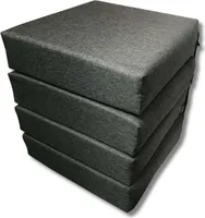 Premium Ergonomisches Schaumstoff-Sitzkissen | 10 cm Dicke | Mehrere Größen | Hergestellt in der EU | Ideal für Stühle & Bänke | Anthrazit – 40x40cm / 1er-Set
