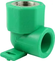 PPR Aqua-Plus Fusiotherm Wandanschlusswinkel 90° 20mm-1/2 Zoll, Wasserohr, Heizungsrohr