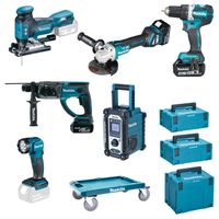 Makita DLX6112JX1Extra - Akku-Spezialset - blau/schwarz