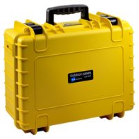 B&W Outdoor Case Type 5000 gelb mit Facheinteilung