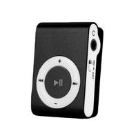Tragbarer Micro SD MP3 Player Mini MP3 Player Clip USB Musikwiedergabe Micro SD Karte MP3-Player Farbe: Schwarz