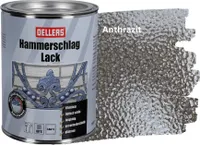 OELLERS Hammerschlaglack 1L Anthrazit 3in1 Metallschutzlack Effektlack Rostschutzlack Lack