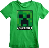 Minecraft - Creeper Face - Green T-Shirt - Größe 128